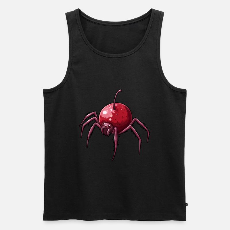 Cherry Spider Cherry Spider - Men's Premium Organic Tank Top - black