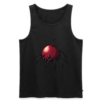 Cherry Spider Cherry Spider - Men's Premium Organic Tank Top - black - Front - AI Model Male 178 light (178cm)