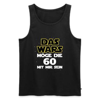 That's it - May the 60 be with me - Men's Premium Organic Tank Top - black - Front - Michal (187cm)