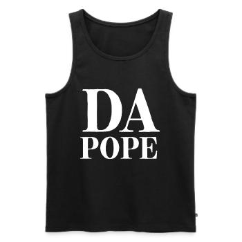 DA POPE Leo - Männer Premium Bio Tank Top - Schwarz - Vorne - AI Model Male 178 light (178cm)