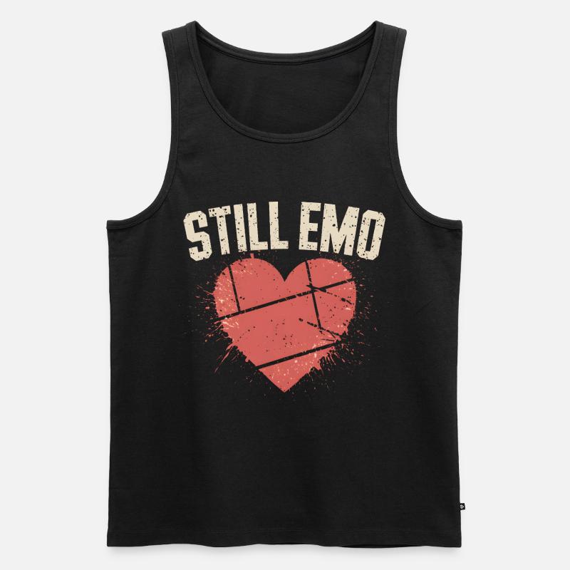 Still Emo! Emo Goth Alternative - Männer Premium Bio Tank Top - Schwarz