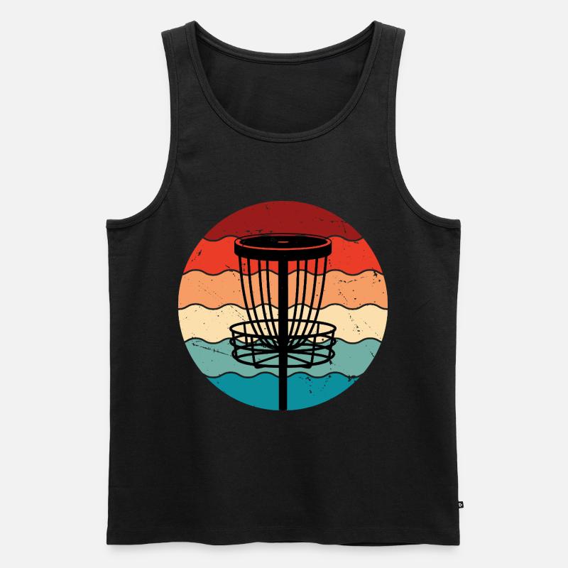 Disc Golf - Männer Premium Bio Tank Top - Schwarz