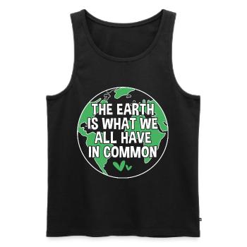 Earth Day - Männer Premium Bio Tank Top - Schwarz - Vorne - AI Model Male 178 light (178cm)