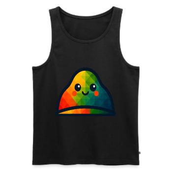 WPAP Polygon Kawaii Stil Baby Spielzeug Mütze - Männer Premium Bio Tank Top - Schwarz - Vorne - Michal (187cm)