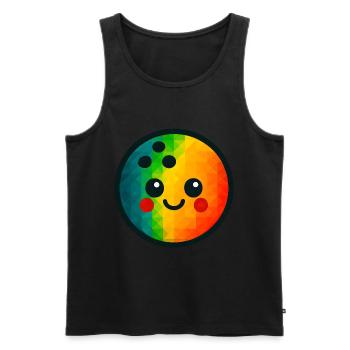 WPAP Polygon Kawaii Stil Spielzeug Kegelkugel - Männer Premium Bio Tank Top - Schwarz - Vorne - Michal (187cm)
