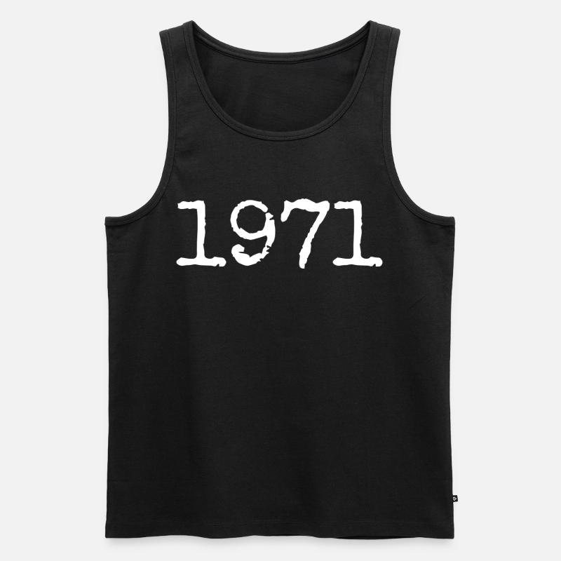 Legendär seit 1971 - Männer Premium Bio Tank Top - Schwarz