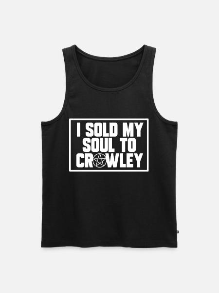 SOLGT MIN SOUL, GAVE - Herre Premium økologisk tanktop - sort