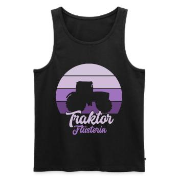 Traktor Geschenkidee Landwirt Trecker Bauer - Männer Premium Bio Tank Top - Schwarz - Vorne - AI Model Male 178 light (178cm)