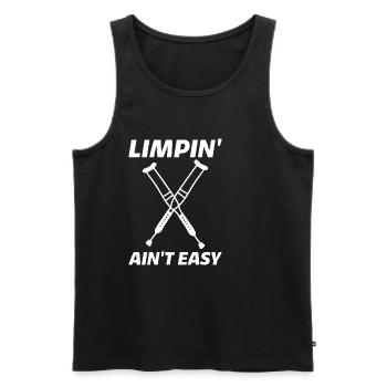Limpin' Ain't Easy 12 - Men's Premium Organic Tank Top - black - Front - AI Model Male 178 light (178cm)