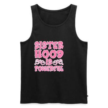 Sisterhood is Powerful 12 - Männer Premium Bio Tank Top - Schwarz - Vorne - AI Model Male 178 light (178cm)
