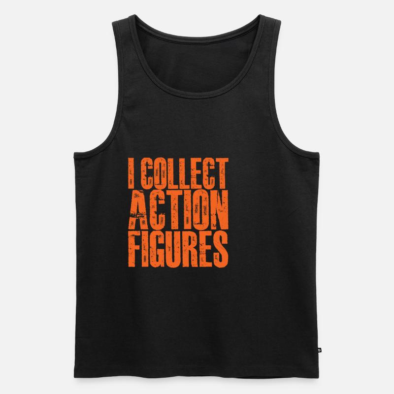 I Collect Action Figures 2 - Männer Premium Bio Tank Top - Schwarz