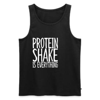 Protein Shake Is Everything 3 - Männer Premium Bio Tank Top - Schwarz - Vorne - Michal (187cm)