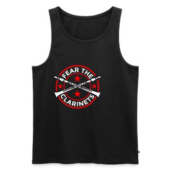 Fear The Clarinets 5 - Men's Premium Organic Tank Top - black - Front - Michal (187cm)