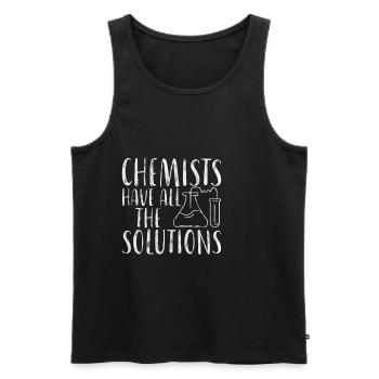 Chemists Have All The Solutions 4 - Men's Premium Organic Tank Top - black - Front - Michal (187cm)