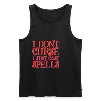 I Don't Curse, I Just Cast Spells 2 - Men's Premium Organic Tank Top - black - Front - AI Model Male 178 light (178cm)