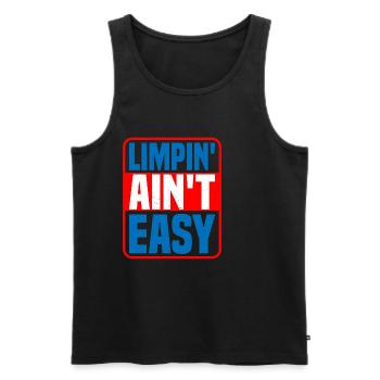 Limpin' Ain't Easy 17 - Männer Premium Bio Tank Top - Schwarz - Vorne - AI Model Male 178 light (178cm)