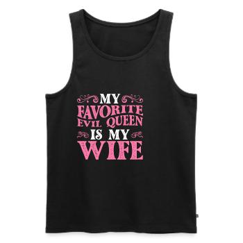 My Favorite Evil Queen Is My Wife 13 - Men's Premium Organic Tank Top - black - Front - Michal (187cm)