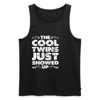 The Cool Twins Just Showed Up 16 - Men's Premium Organic Tank Top - black - Front - Michal (187cm)