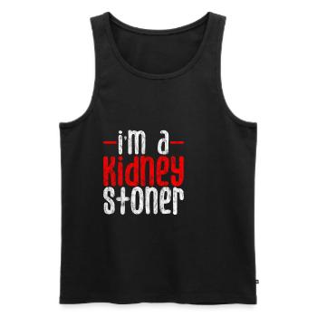 I'm A Kidney Stoner 3 - Männer Premium Bio Tank Top - Schwarz - Vorne - Michal (187cm)