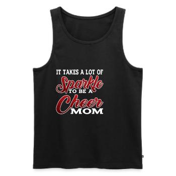 It takes a lot of sparkle to be a cheer mom 2 - Men's Premium Organic Tank Top - black - Front - AI Model Male 178 light (178cm)