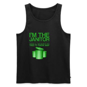 I Know All The Secrets You Tried To Throw Away 3 - Men's Premium Organic Tank Top - black - Front - Michal (187cm)