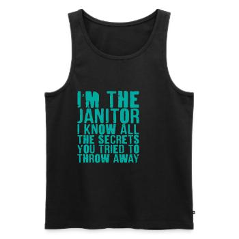 I Know All The Secrets You Tried To Throw Away 4 - Men's Premium Organic Tank Top - black - Front - Michal (187cm)