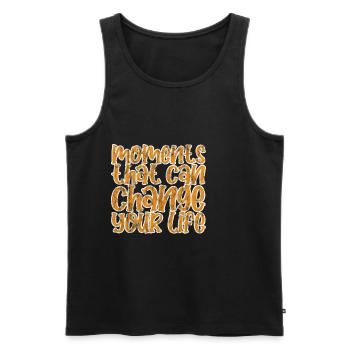 Moments That Can Change Your Life 4 - Men's Premium Organic Tank Top - black - Front - Michal (187cm)