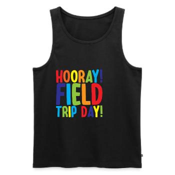 Hooray, Field Trip Day! 3 - Men's Premium Organic Tank Top - black - Front - Michal (187cm)