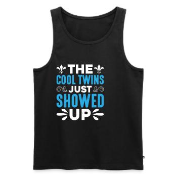 The Cool Twins Just Showed Up 21 - Men's Premium Organic Tank Top - black - Front - Michal (187cm)