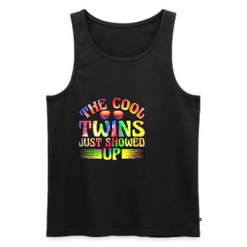The Cool Twins Just Showed Up 20 - Men's Premium Organic Tank Top - black - Front - Michal (187cm)