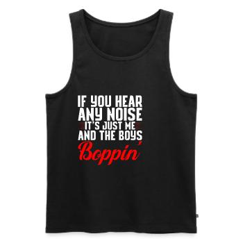 It's Just Me And The Boys Boppin' 4 - Men's Premium Organic Tank Top - black - Front - Michal (187cm)