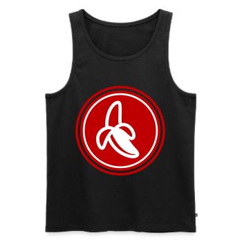 Banane symbol - Männer Premium Bio Tank Top - Schwarz - Vorne - Michal (187cm)
