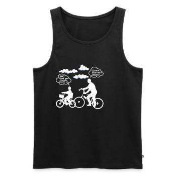 What Are Clouds Made Of, Linux Servers Mostly 8 - Männer Premium Bio Tank Top - Schwarz - Vorne - Michal (187cm)