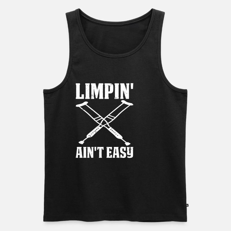 Limpin' Ain't Easy 20 - Männer Premium Bio Tank Top - Schwarz
