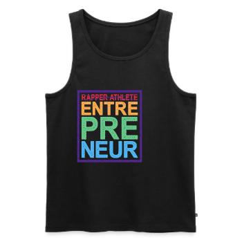 Rapper Athlete Entrepreneur 21 - Men's Premium Organic Tank Top - black - Front - AI Model Male 178 light (178cm)