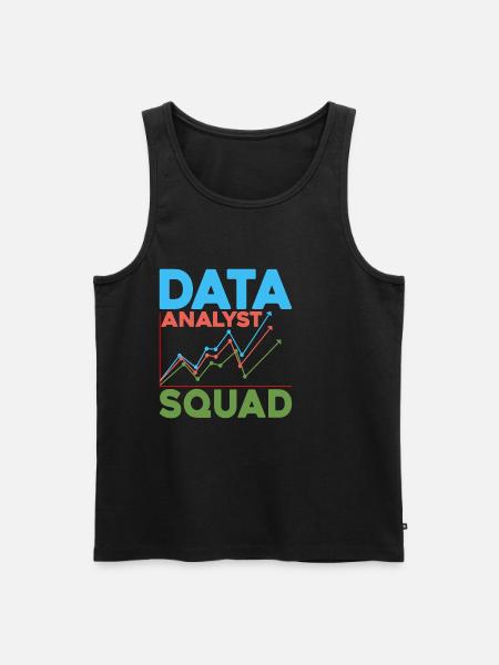 Data Analyst Squad 5 - Men's Premium Organic Tank Top - black
