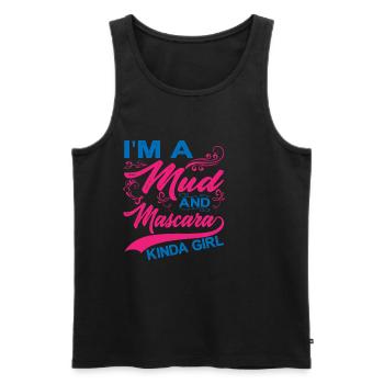 I'm A Mud And Mascara Kinda Girl 6 - Männer Premium Bio Tank Top - Schwarz - Vorne - AI Model Male 178 light (178cm)