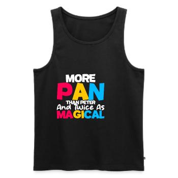 More Pan Than Peter And Twice As Magical 4 - Männer Premium Bio Tank Top - Schwarz - Vorne - AI Model Male 178 light (178cm)