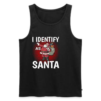 I Identify As Santa 17 - Men's Premium Organic Tank Top - black - Front - Michal (187cm)