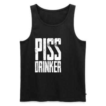 Piss Drinker 31 - Männer Premium Bio Tank Top - Schwarz - Vorne - AI Model Male 178 light (178cm)