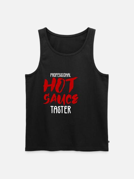 Professional Hot Sauce Button 2 - Men's Premium Organic Tank Top - black