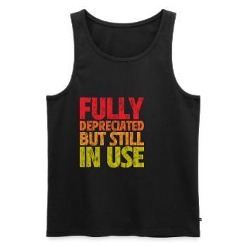 Fully Depreciated But Still In Use 3 - Männer Premium Bio Tank Top - Schwarz - Vorne - Michal (187cm)