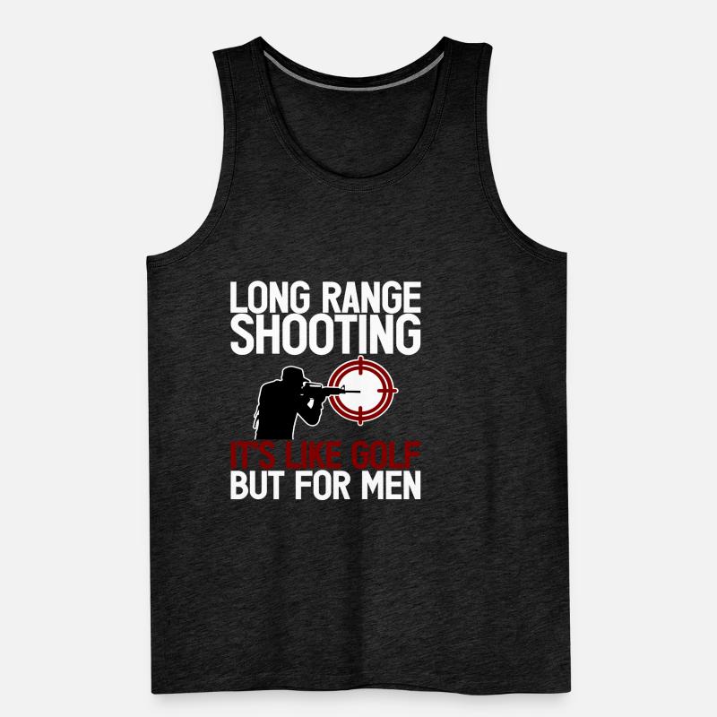 Long Range Shooting, It's Like Golf But For Men 2 Men's Premium Organic Tank Top
