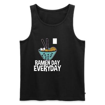Ramen Day Tous les jours 4 - Débardeur bio Premium Homme - noir - Devant - Michal (187cm)