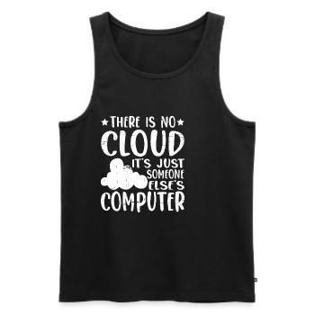 There Is No Cloud, It's Just Someone's Computer 14 - Männer Premium Bio Tank Top - Schwarz - Vorne - AI Model Male 178 light (178cm)