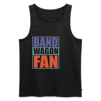 Bandwagon Fan 8 - Männer Premium Bio Tank Top - Schwarz - Vorne - AI Model Male 178 light (178cm)