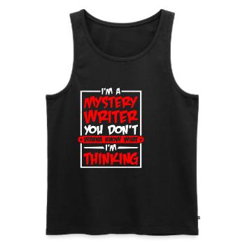 I'm A Mystery Writer - Männer Premium Bio Tank Top - Schwarz - Vorne - AI Model Male 178 light (178cm)