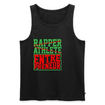 Rapper Athlete Entrepreneur 28 - Men's Premium Organic Tank Top - black - Front - Michal (187cm)