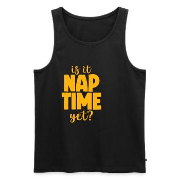 Is It Nap Time Yet 2 - Men's Premium Organic Tank Top - black - Front - AI Model Male 178 light (178cm)