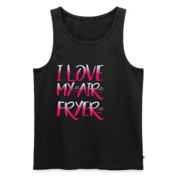 I Love My Air Fryer 6 - Männer Premium Bio Tank Top - Schwarz - Vorne - AI Model Male 178 light (178cm)